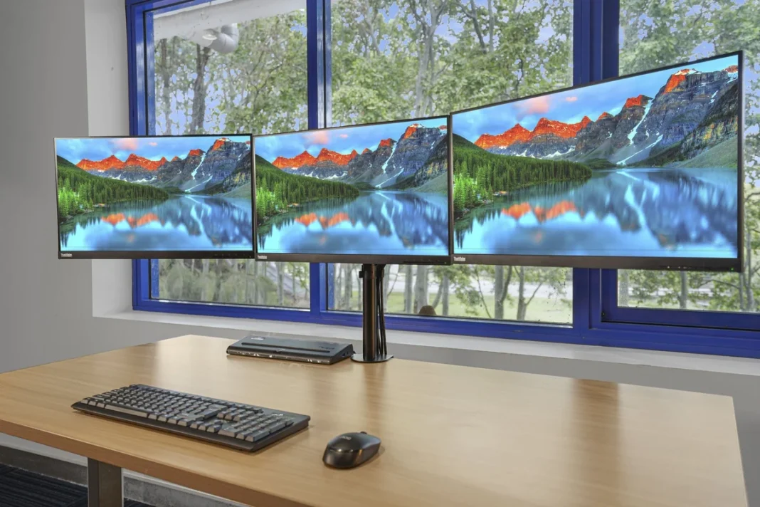 refurbished triple monitor bundle
